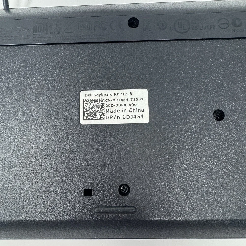 Dell KB212-B USB Quiet Key Keyboard - Black - Tested